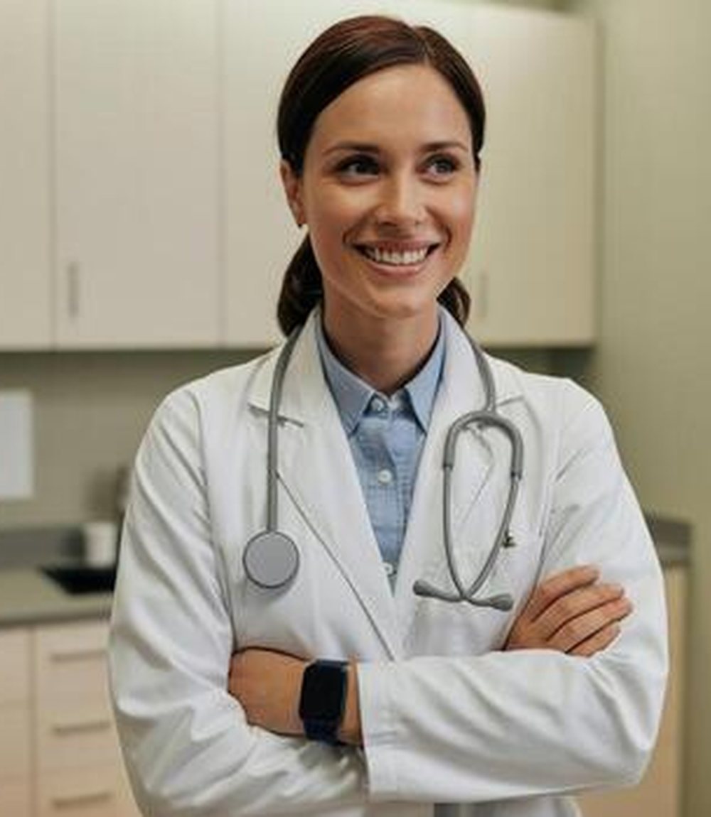 A clinician at Health Nourish Base welcoming a patient